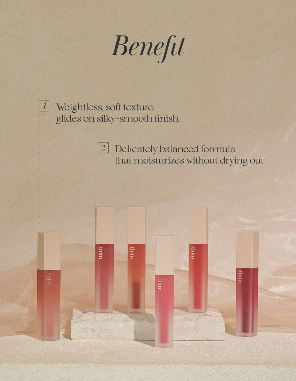 sheer matte liquid lip (5 color)